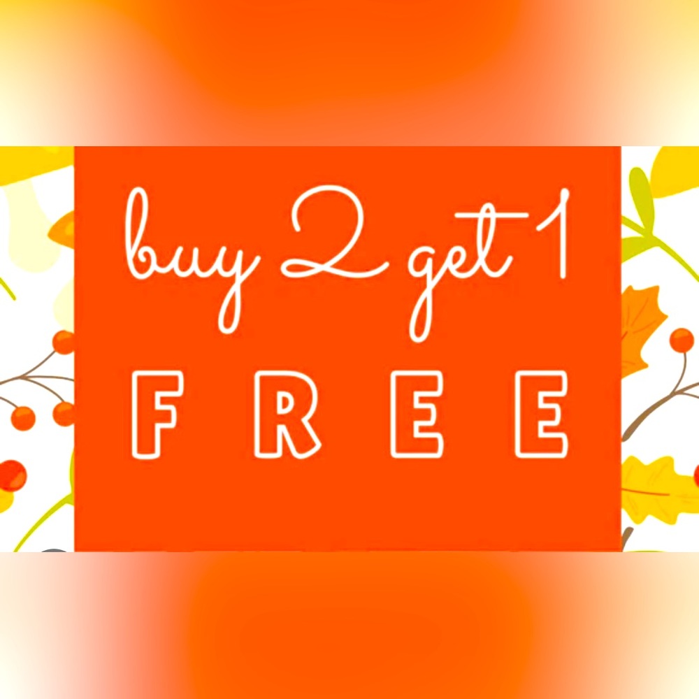 Buy 2 get 1 free on ALL JEWELRY/WATCHES/PINS/BROOCHES/KEYCHAINS/SCARVES